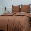 Organic Bamboo Poly Comforter Set-Terracotta