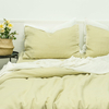 Green Haze Linen Duvet Cover