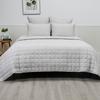 Grey Organic Bamboo Jersey Quilt Set