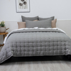 100% Linen Quilt set-Charcoal