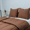 Organic Bamboo Poly Comforter Set-Terracotta