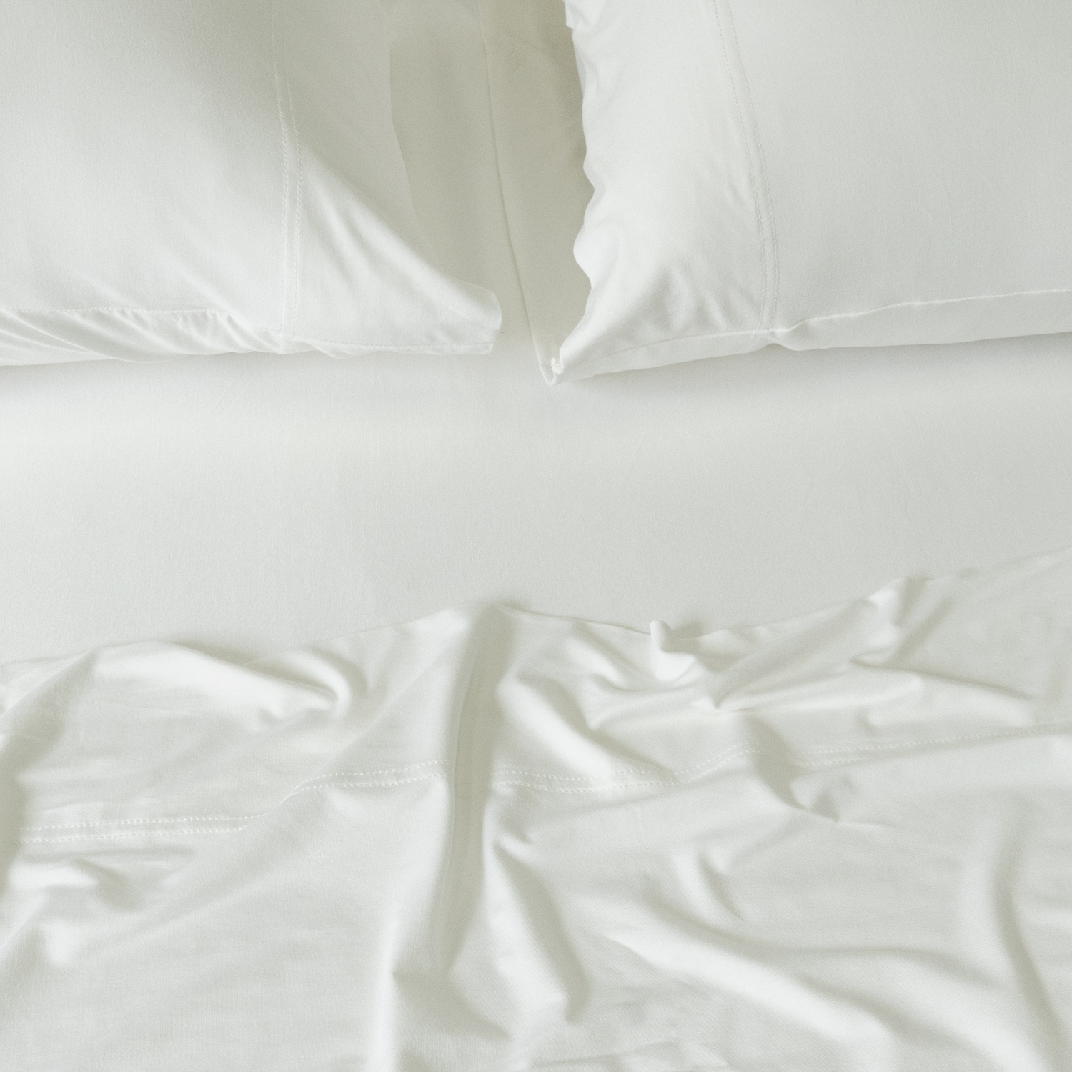 Bamboo Jersey Sheet Set - White