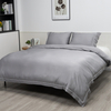 Grey Organic Bamboo Cotton Wool Blend Duvet Cover Set