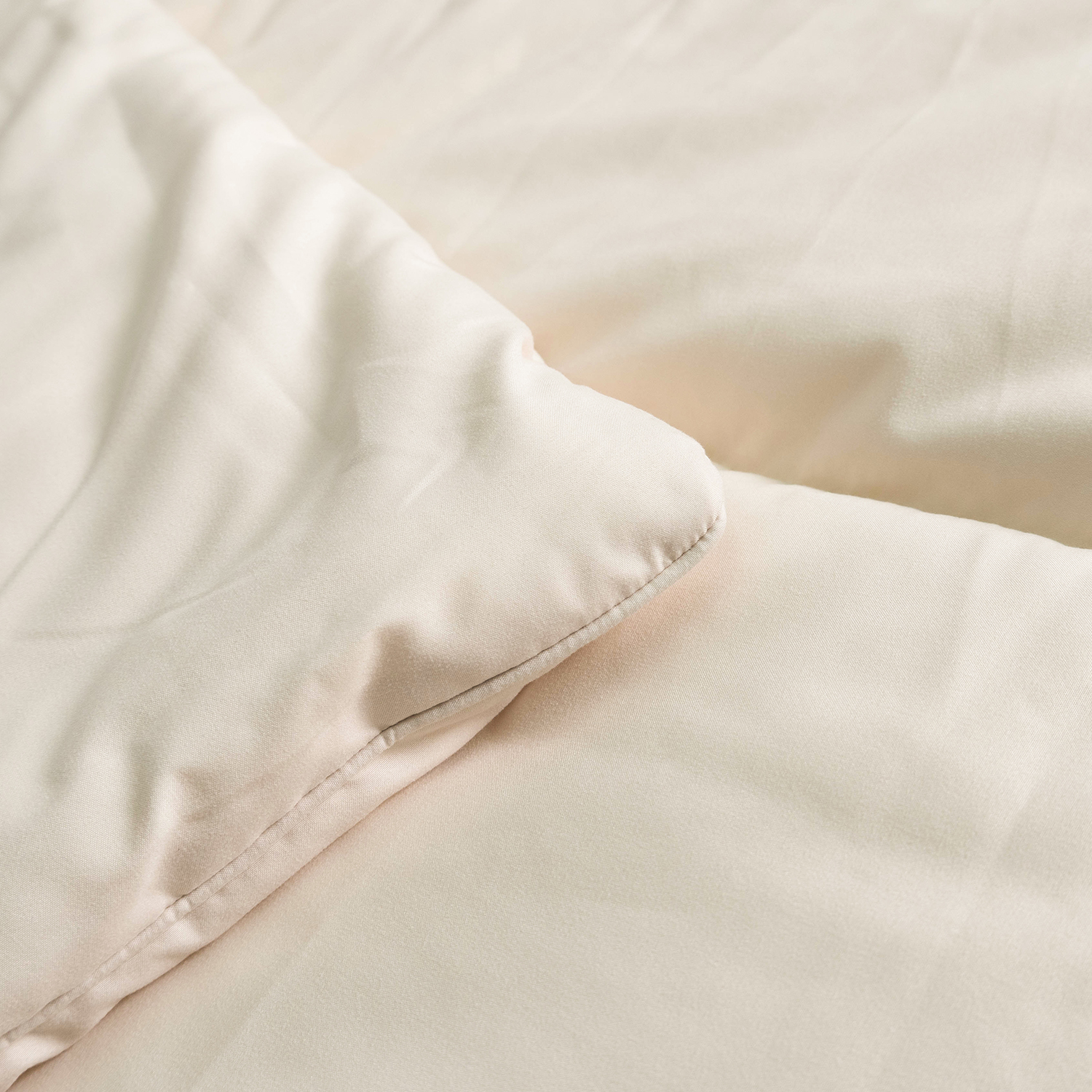 Organic Bamboo Poly Comforter Set-Cream