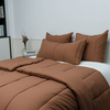 Organic Bamboo Poly Comforter Set-Terracotta