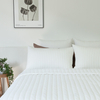 White - Organic Bamboo Jersey Quilt Set