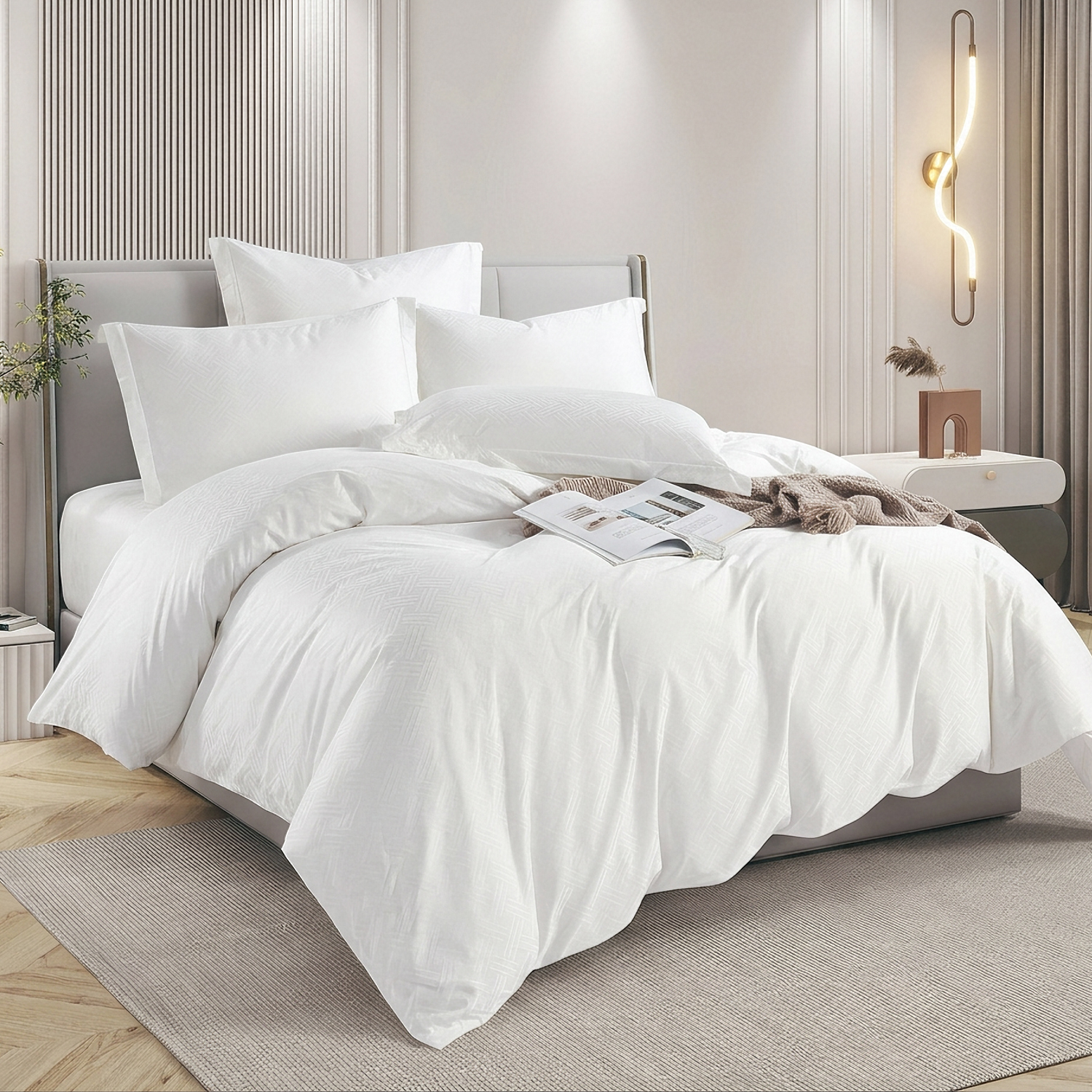 270TC Micro Cotton Jacquard bedding