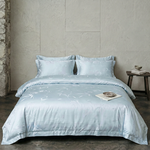  Rayon Silk Modal Jacquard Duvet Cover Set