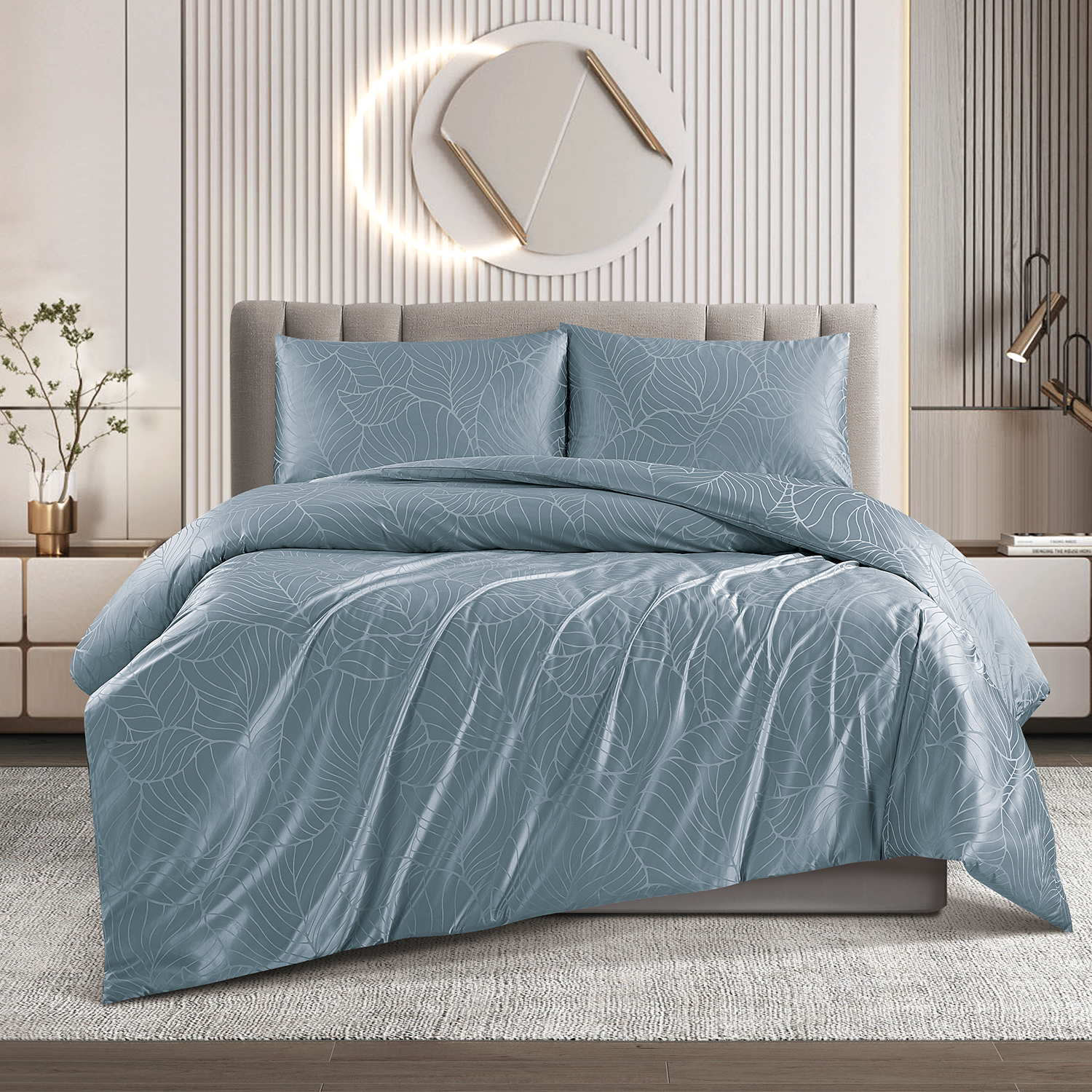 Microfiber Modal Collagen Jacquard Quilt Cover Set Premium Quality
