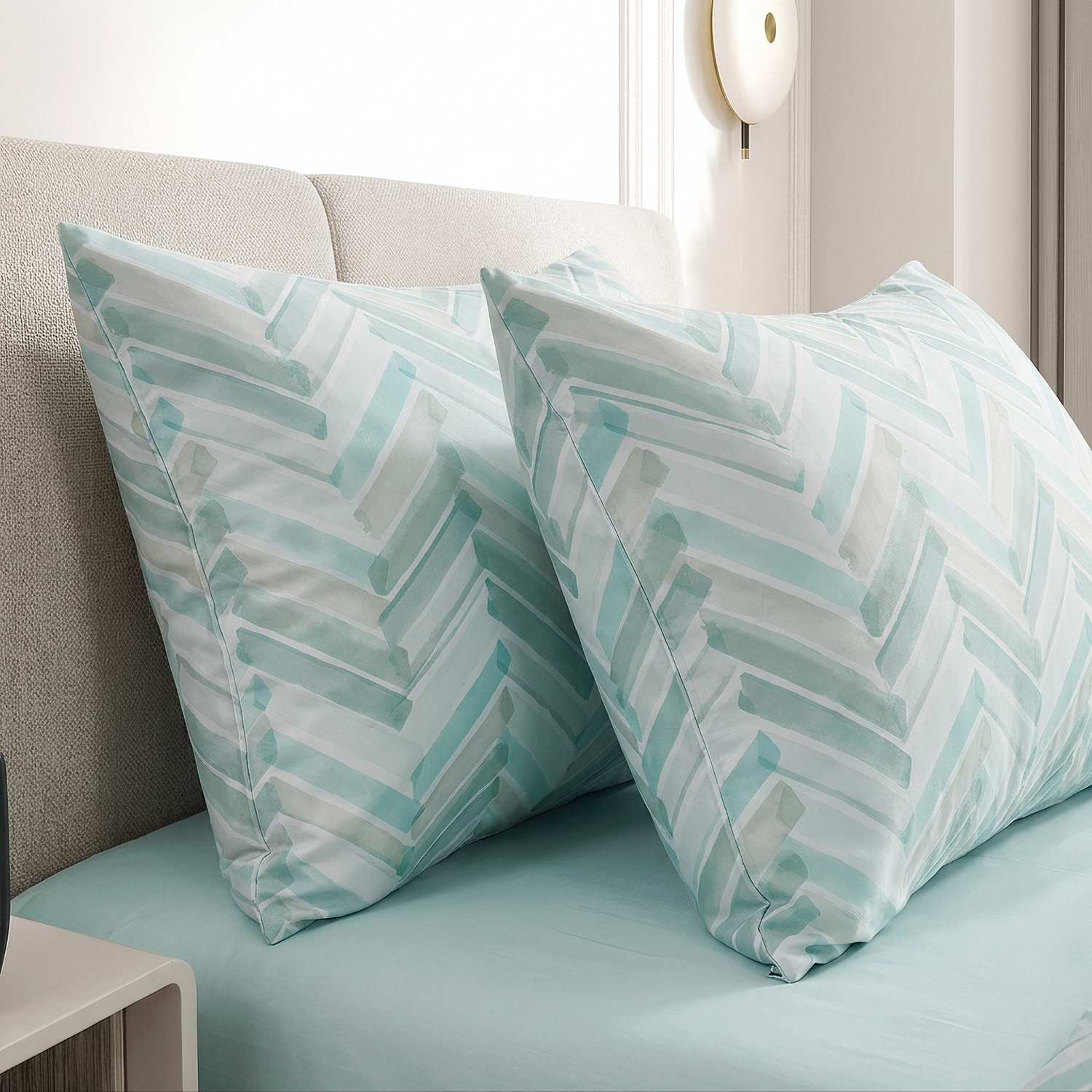 215TC Micro Tencel Twill Printed Bedding Set
