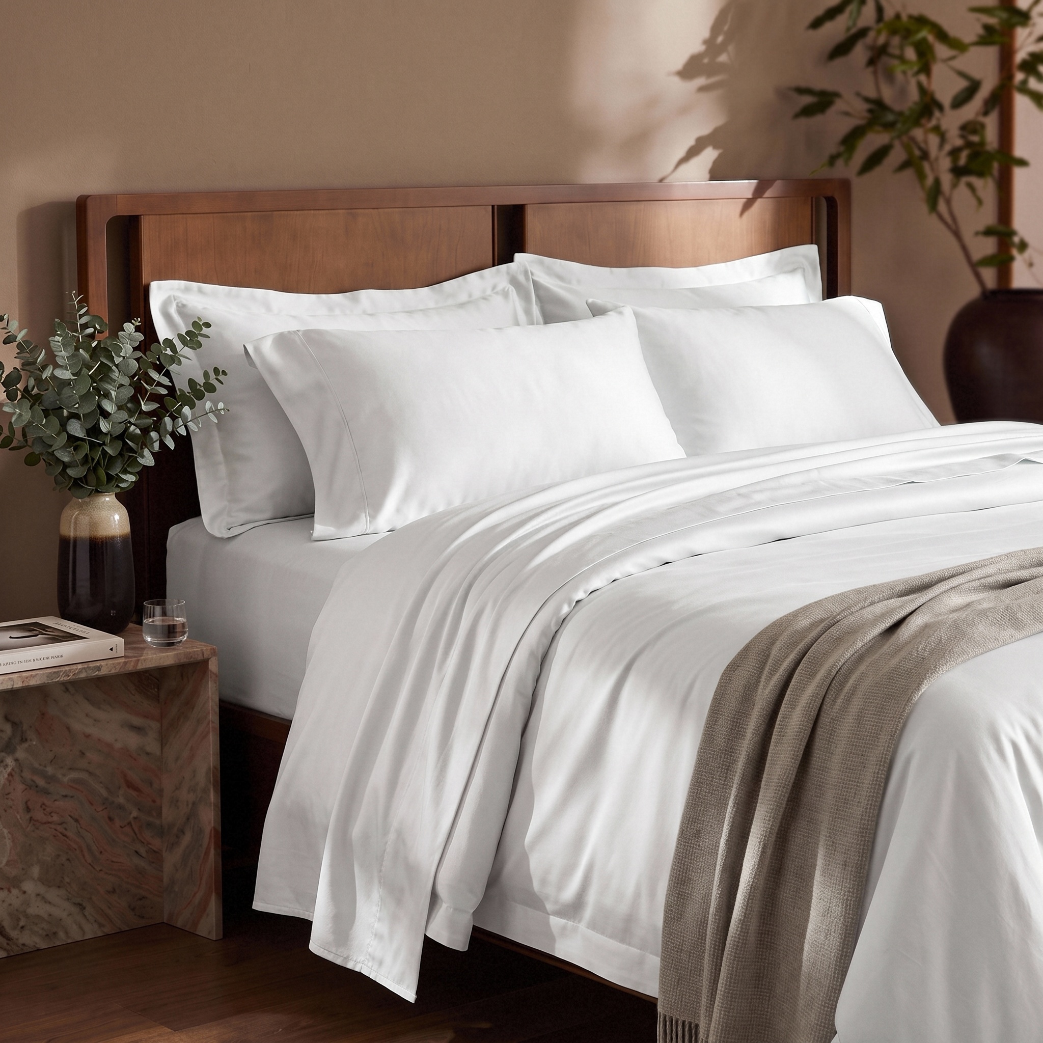 300TC Ultra Breathable Cooling Lyocell Bedding Set Factory Custom
