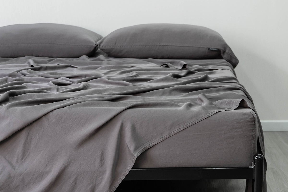 Washed Tencel Sateen Bed Sheet Set