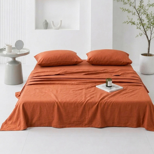 Washed Tencel Sateen Flat Sheet Set