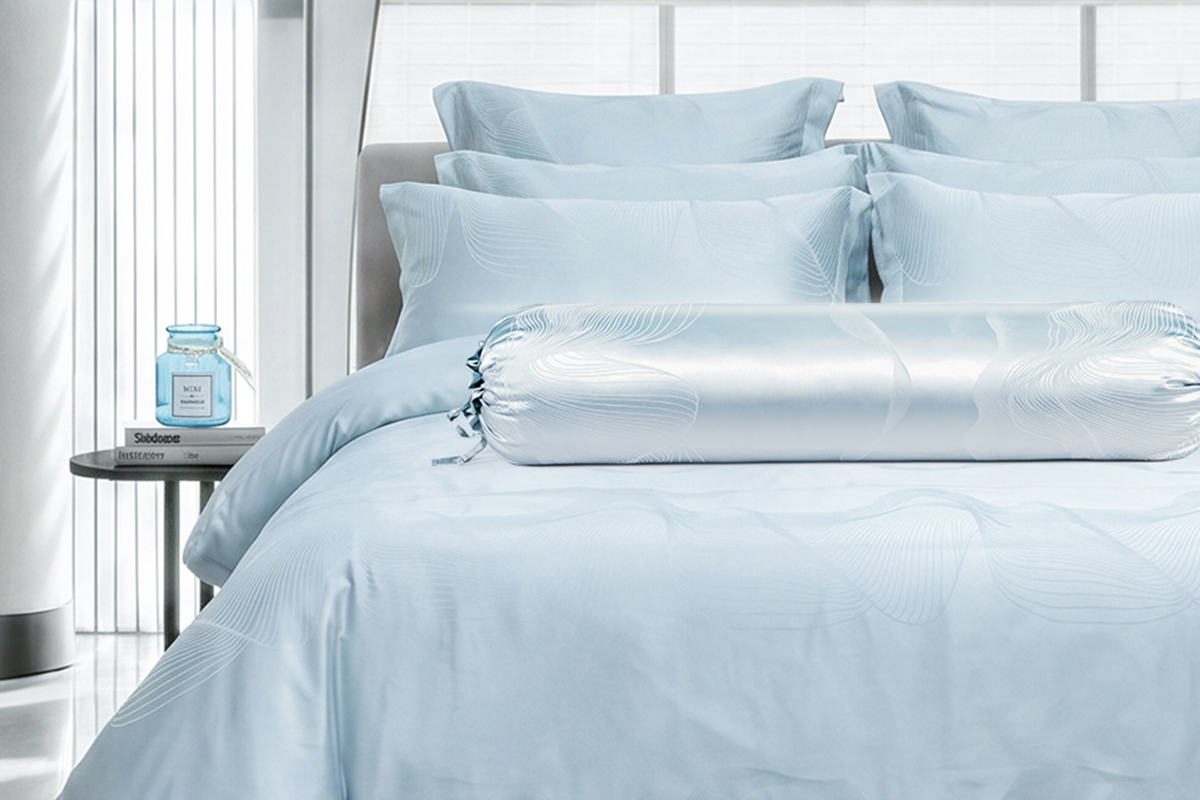 Rayon Silk Modal Jacquard Duvet Cover Set