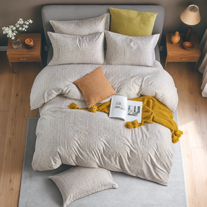 300TC Bamboo-Poly Sateen Printed Bedding Set