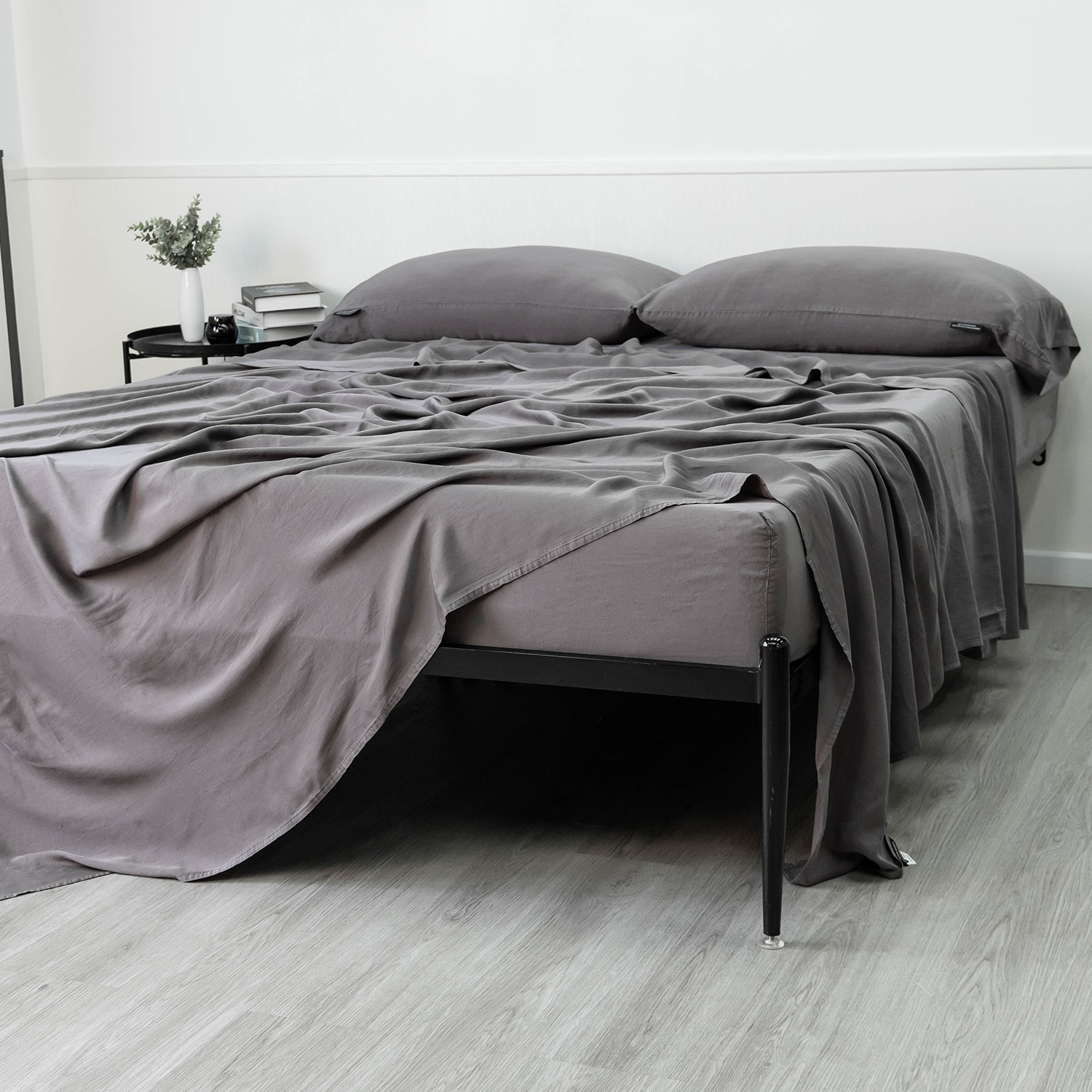 Washed Tencel Sateen Bed Sheet Set