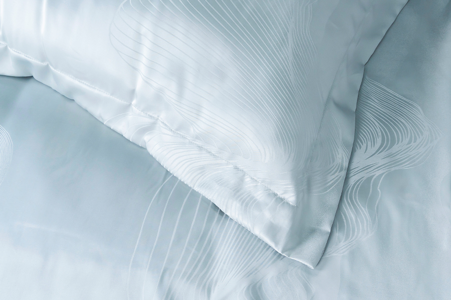 Rayon Silk Modal Jacquard Duvet Cover Set