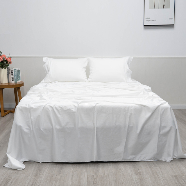 300TC Combed Cotton Flat Sheet Set