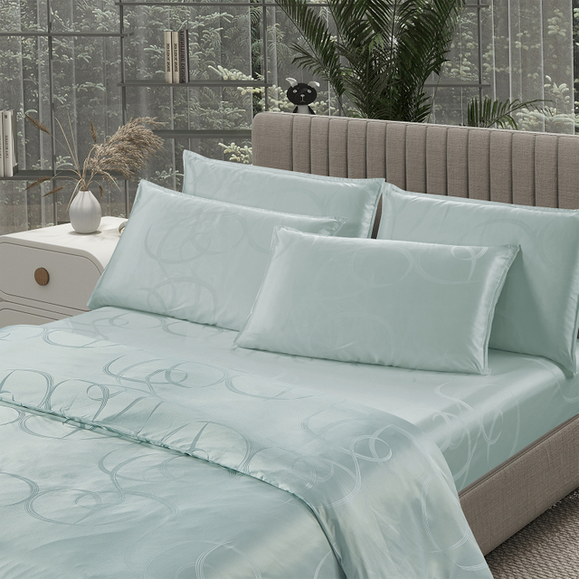 400TC Rayon Modal Jacquard Quilt Cover Set OEM-Starry Night