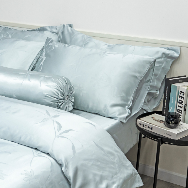Wholesale Rayon Silk Modal Jacquard Quilt Cover Set OEM