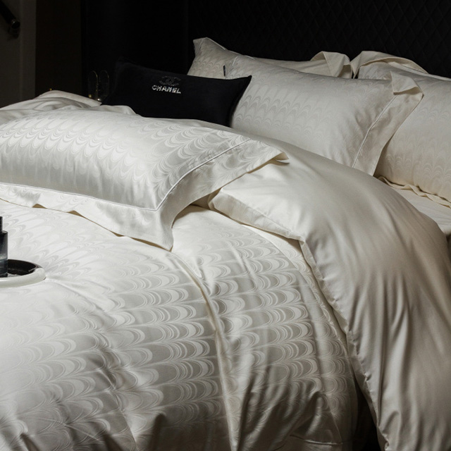 Tencel Silk Modal Jacquard Quilt Cover Set Premium Quality