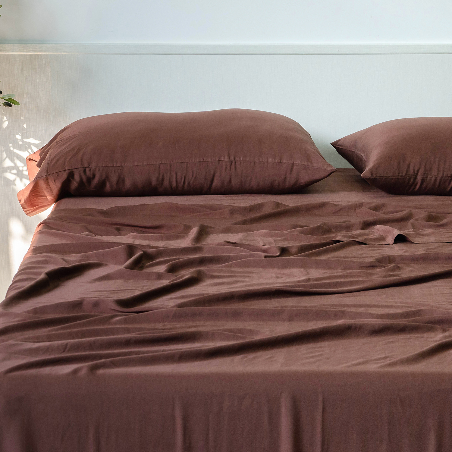 Washed Tencel Sateen Bed Sheet Set