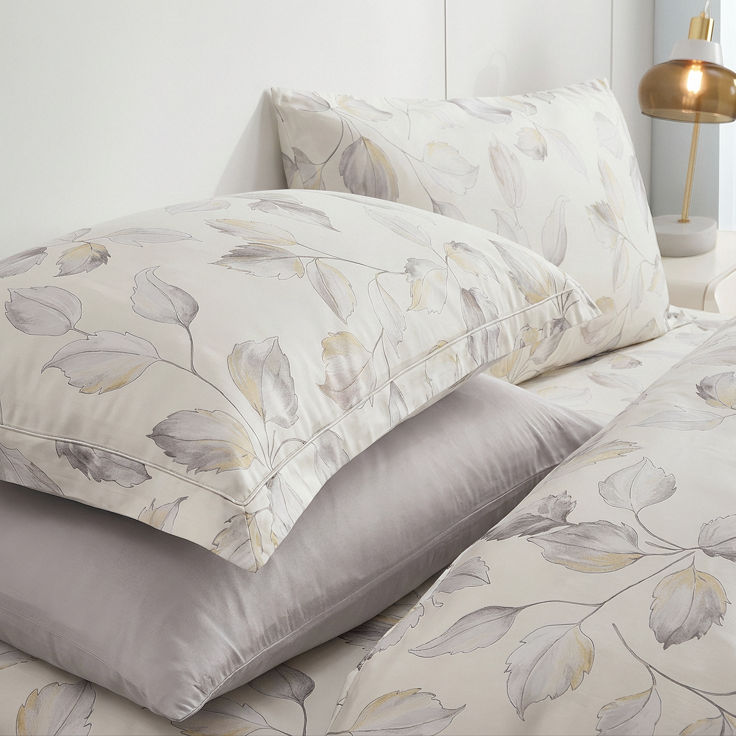 215TC Micro Tencel Twill Printed Bedding Set