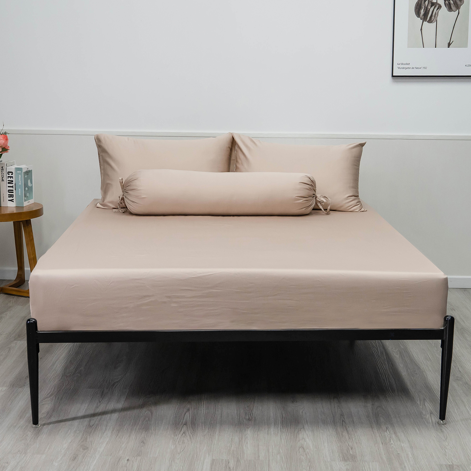  High Thread Count 300TC Combed Cotton Fitted Sheet Set OEM