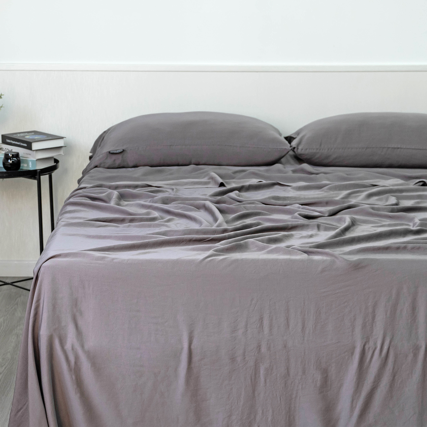 Washed Tencel Sateen Bed Sheet Set