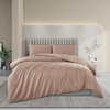 Soft Durable 330TC Polyester Cotton Jacquard Duvet Cover Set For Tropical Homes OEM