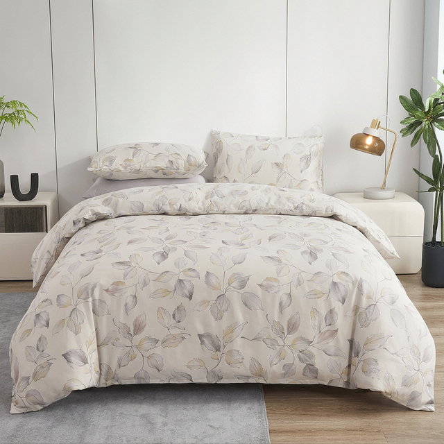215TC Micro Tencel Twill Printed Bedding Set