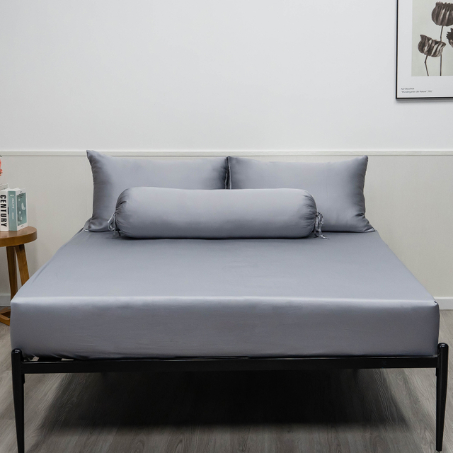  High Thread Count 300TC Combed Cotton Fitted Sheet Set OEM