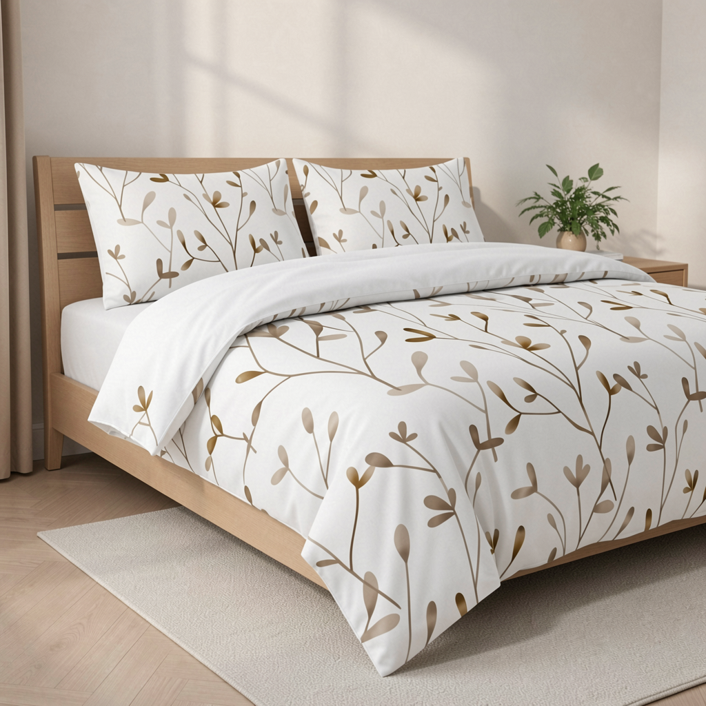 300TC Micro Tencel Sateen Printed Bedding Set 