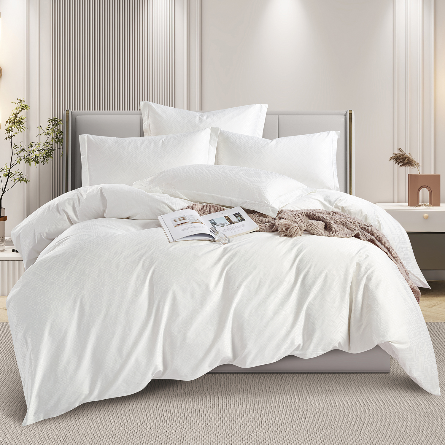 270TC Micro Cotton Jacquard bedding