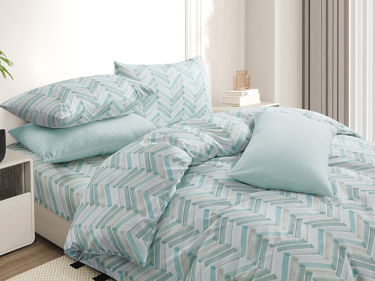 215TC Micro Tencel Twill Printed Bedding Set