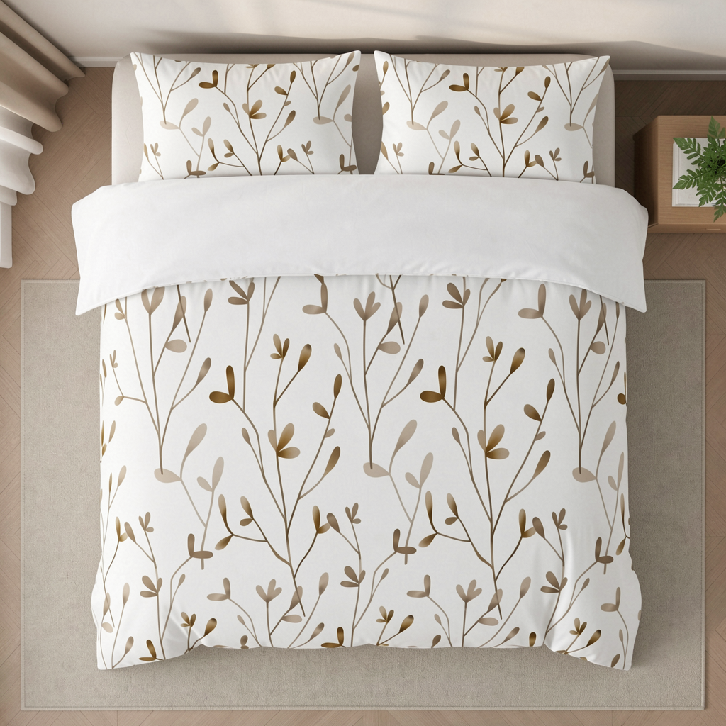 300TC Micro Tencel Sateen Printed Bedding Set 