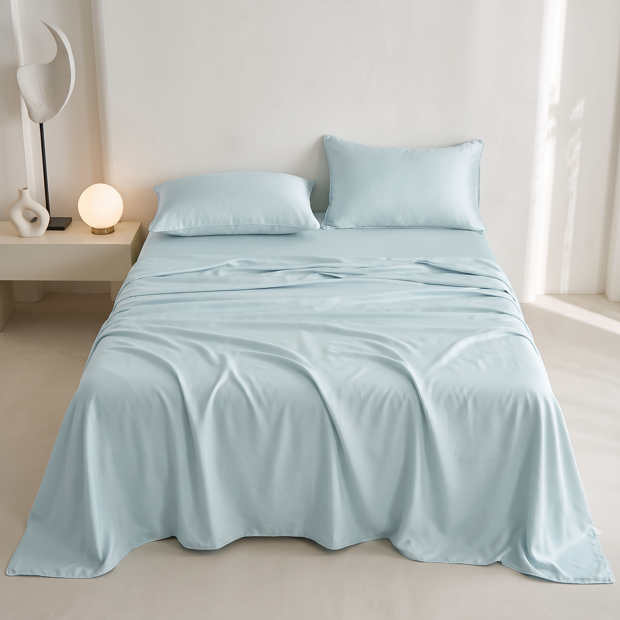 300TC Silky Lyocell Cooling Touch Bedding Set Factory Direct