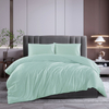 Soft Breathable 400TC Bamboo-Poly Sateen Printed Bedding Set China Factory Supplier