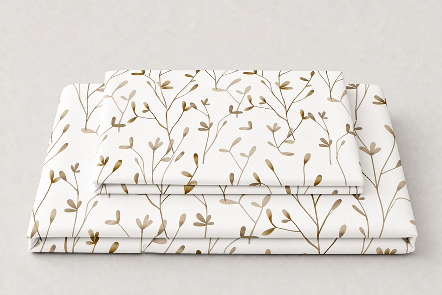 300TC Micro Tencel Sateen Printed Bedding Set 
