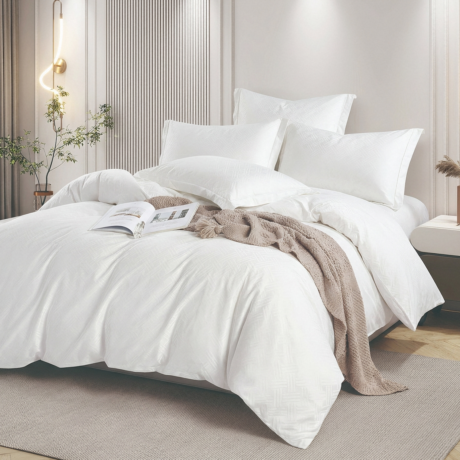 270TC Micro Cotton Jacquard bedding