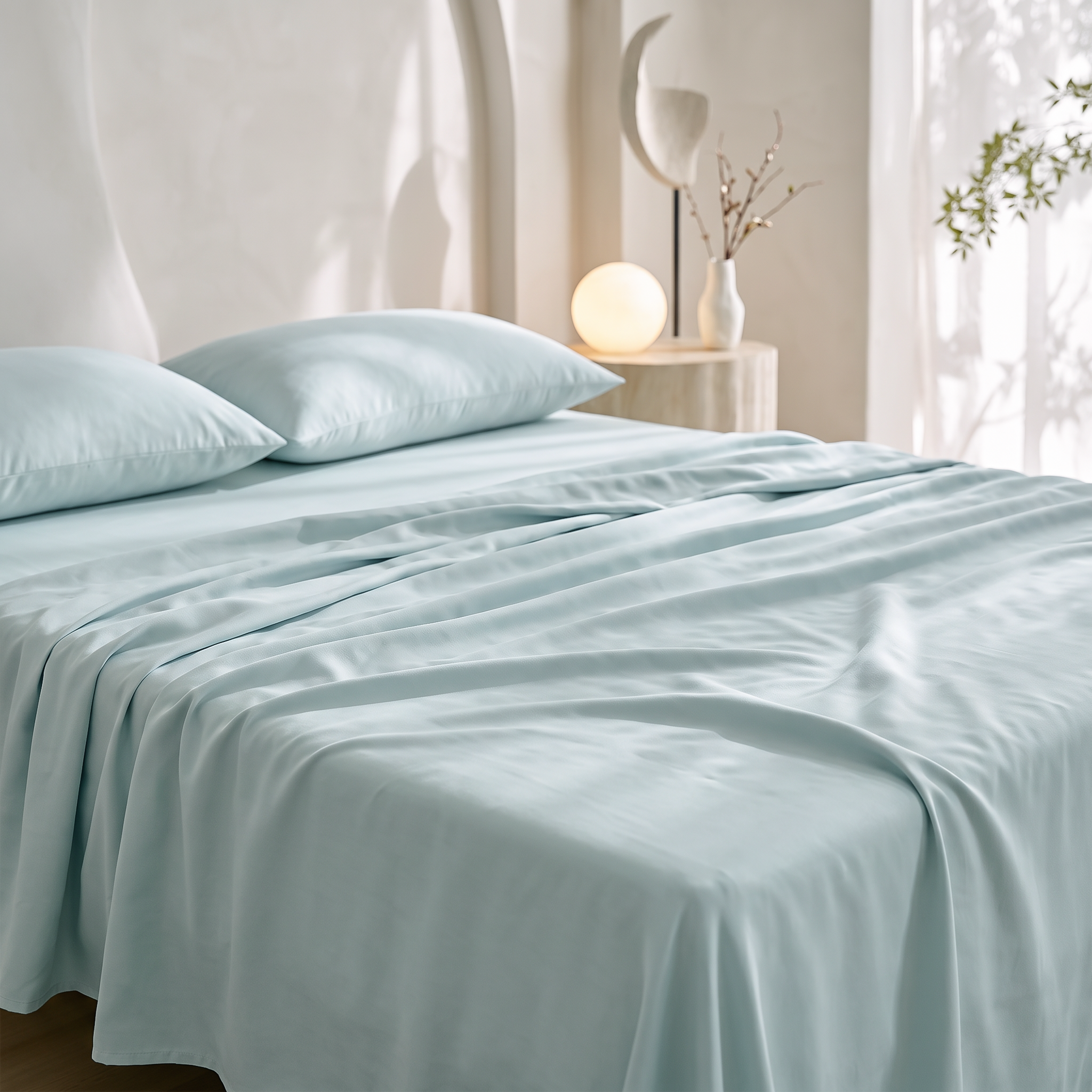 300TC Silky Lyocell Cooling Touch Bedding Set Factory Direct