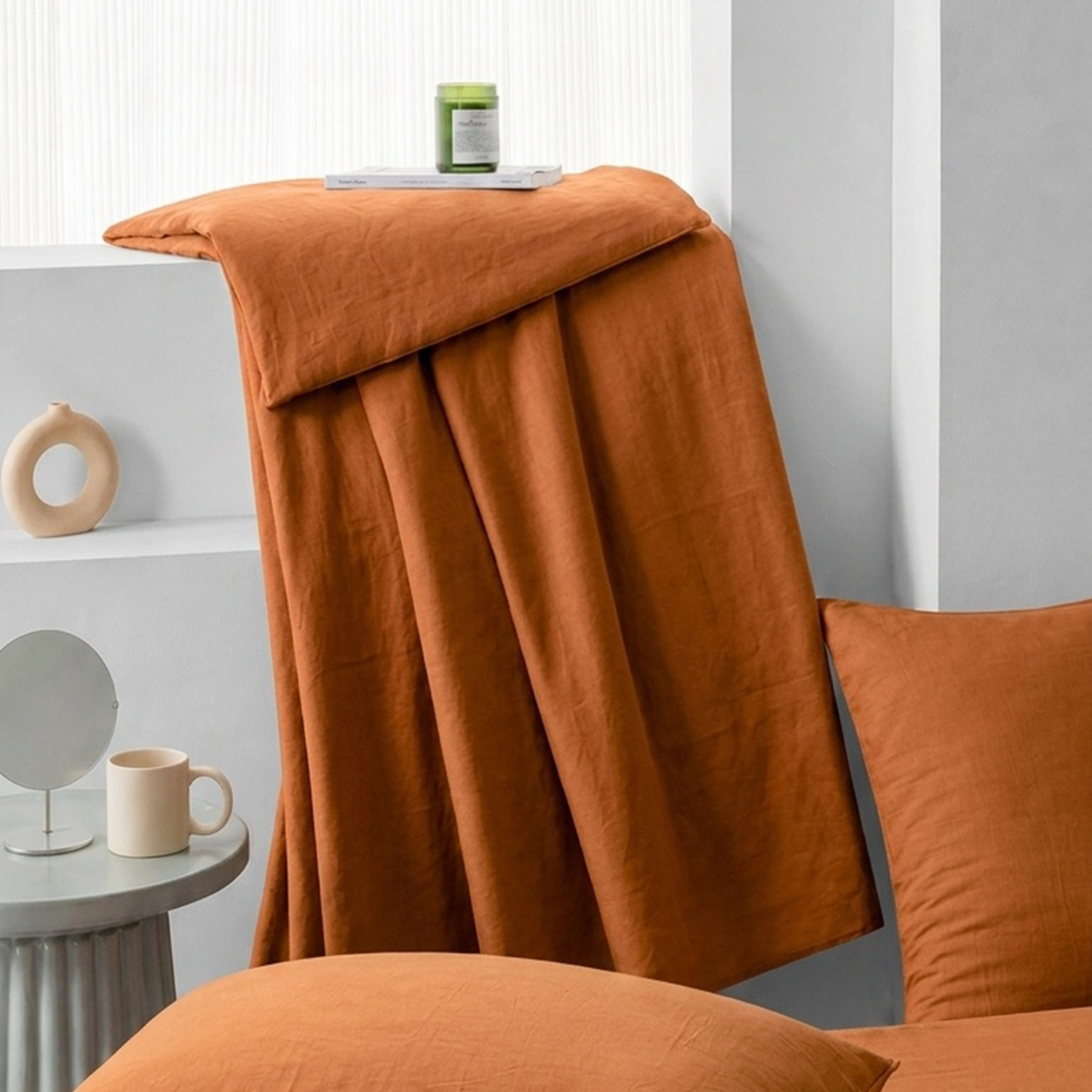 Washed Tencel Sateen Flat Sheet Set