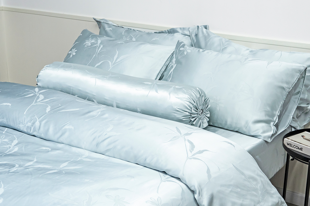 Rayon Silk Modal Jacquard Fitted Sheet Set